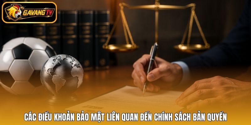 Các điều khoản bảo mật liên quan đến chính sách bản quyền