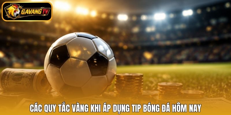 Các quy tắc vàng khi áp dụng tip bóng đá hôm nay