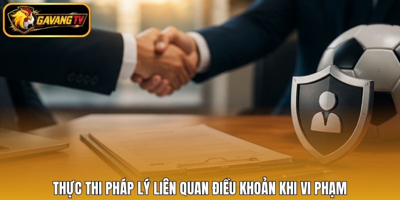 Thực thi pháp lý liên quan điều khoản khi vi phạm